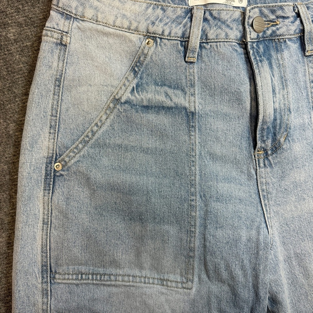 Altar'd State Light Wash Utility Carpenter Jeans Size 29 ALT-W3529 High Rise - Picture 7 of 12